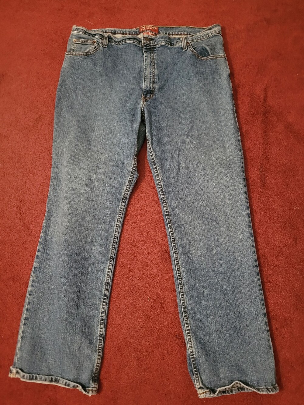 Arizona Blue Classic Blue Men's Straight-Leg Jeans 42 X 30